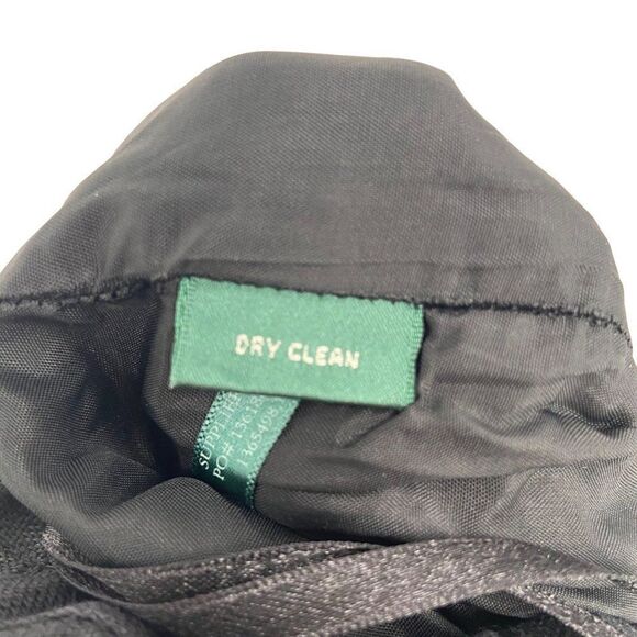 Lauren Ralph Lauren 100% Linen Fully Lined Pants Black Size 14W - Picture 8 of 8